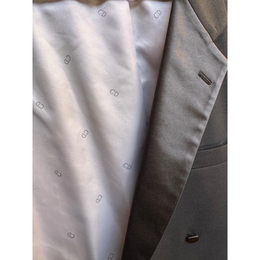VTG 38L Christian Dior Monsieur Black Tailcoat Tuxedo Jacket Formal Evening Wear - Picture 6 of 10